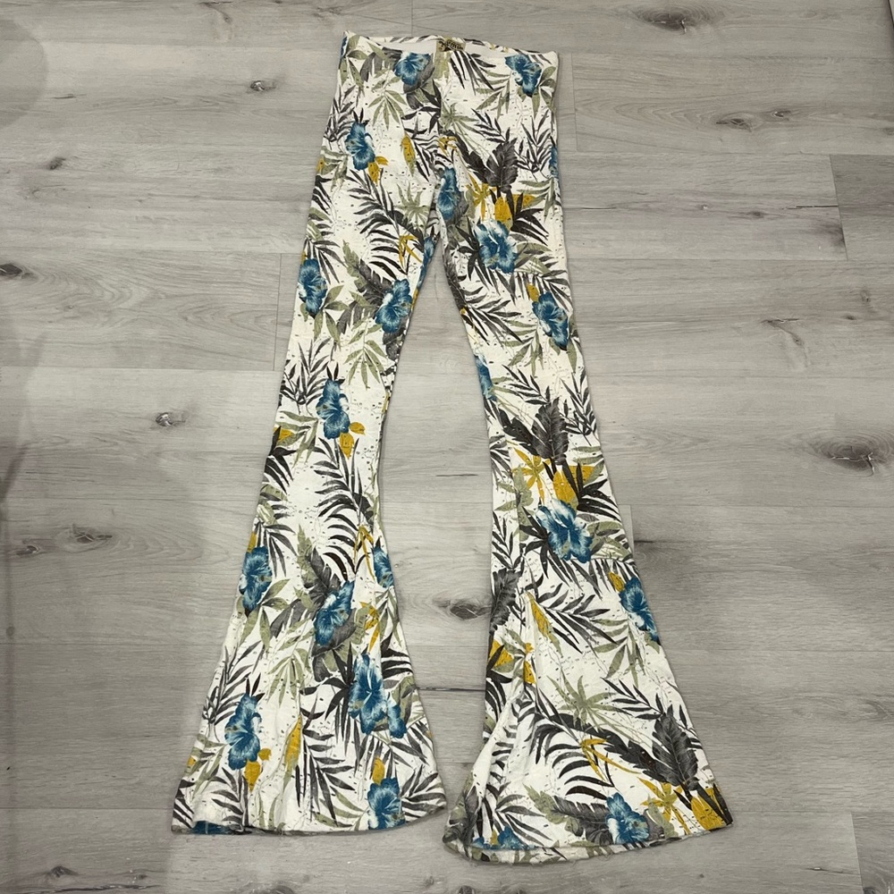 Show Me Your MuMu Tropical Floral Flare Pants
